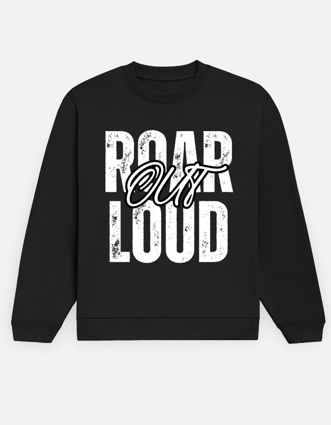 Black color Sweatshirt with bold prints