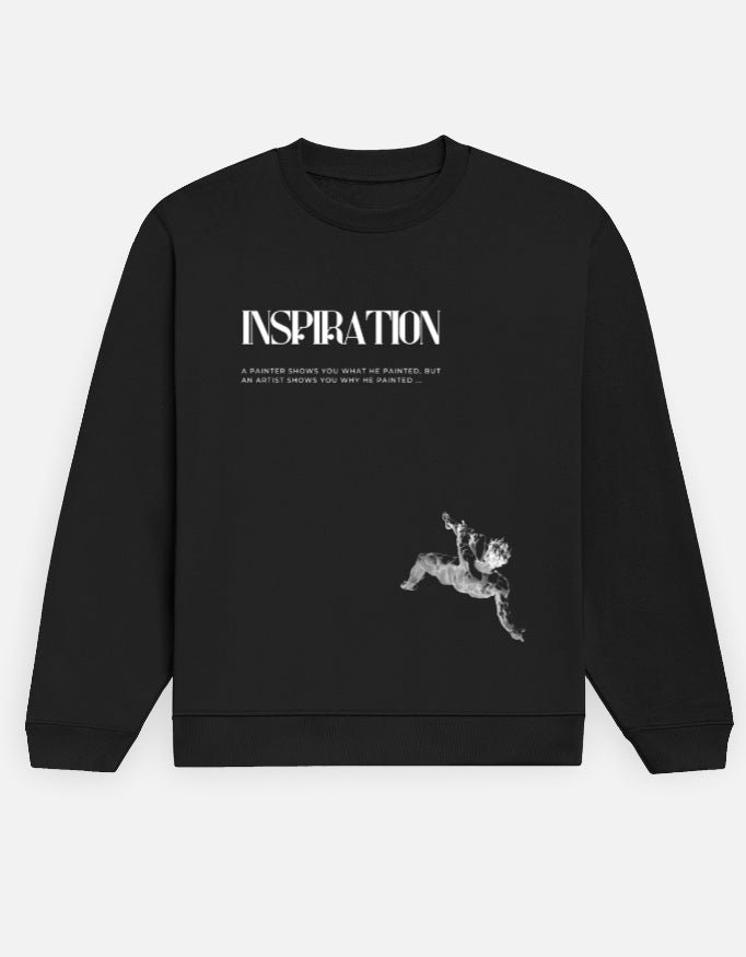 Black color Sweatshirt with bold prints