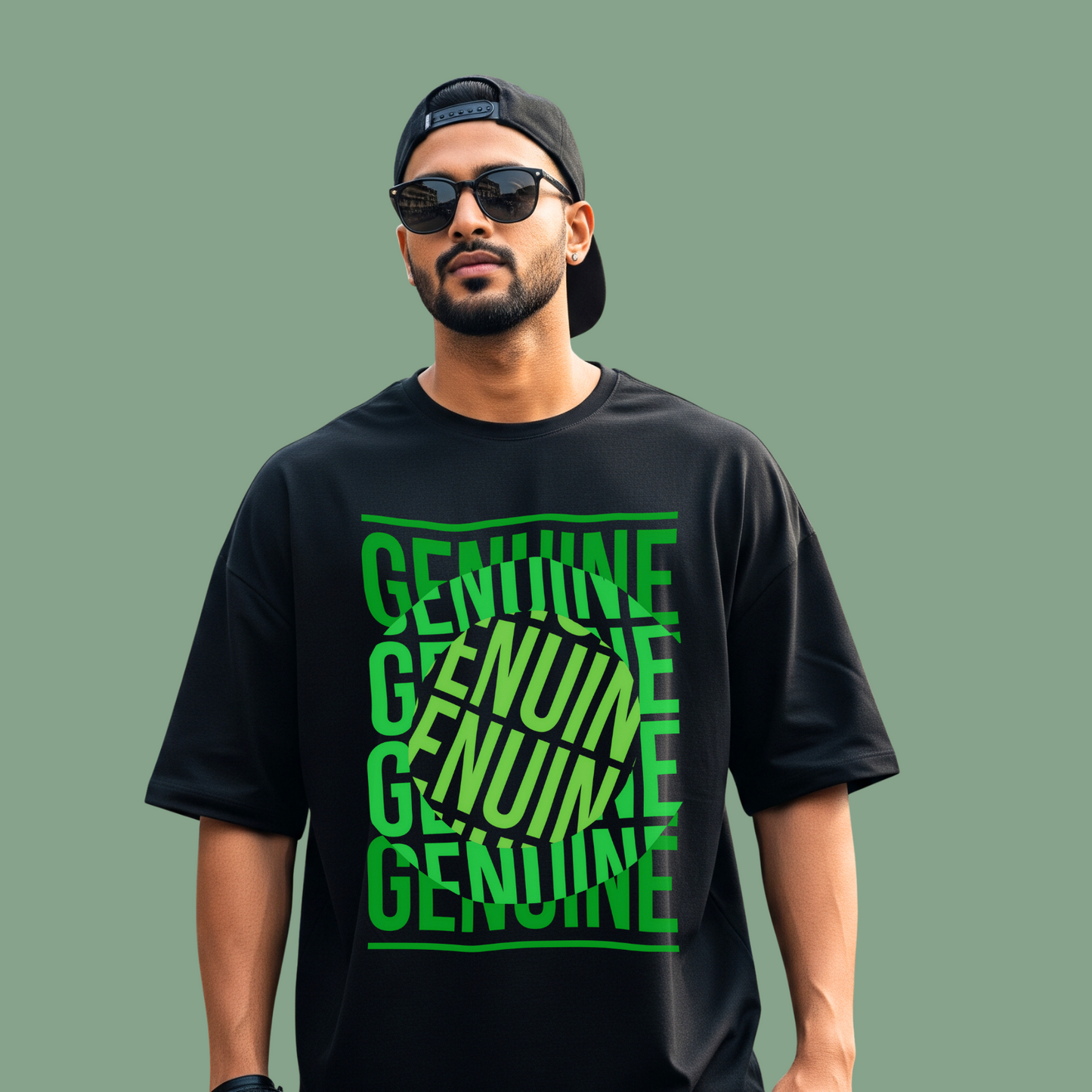 Genuine - Oversized T-Shirt - Front Print