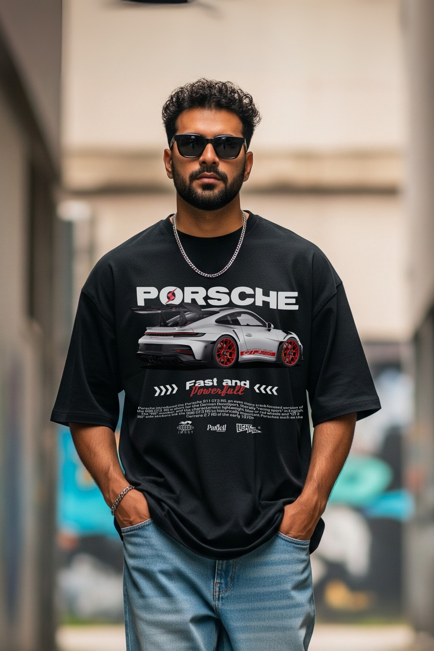 Porsche - Premium Oversized T-Shirt - Front Print