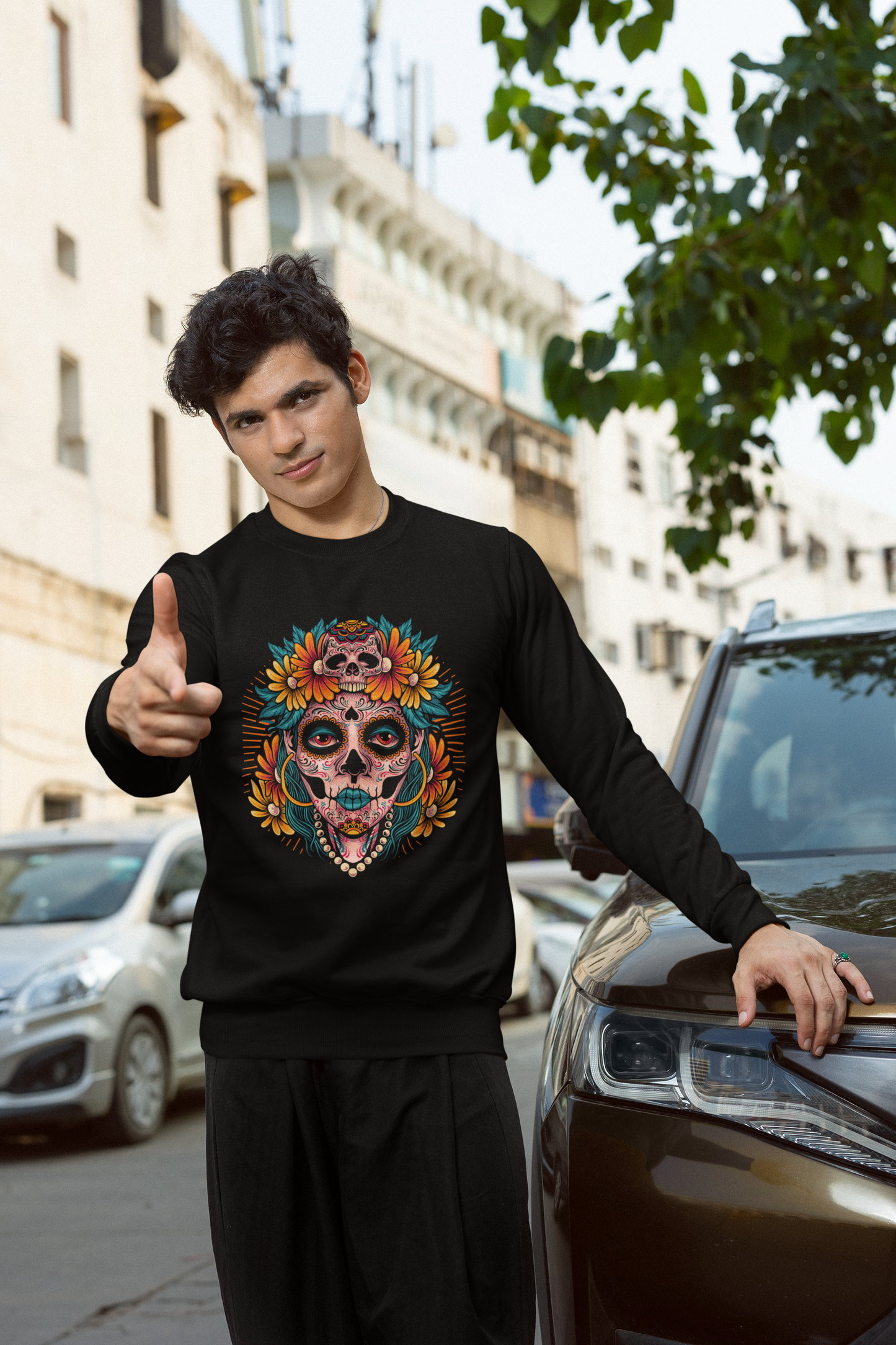 Floral Skull - ROAR Sweatshirt