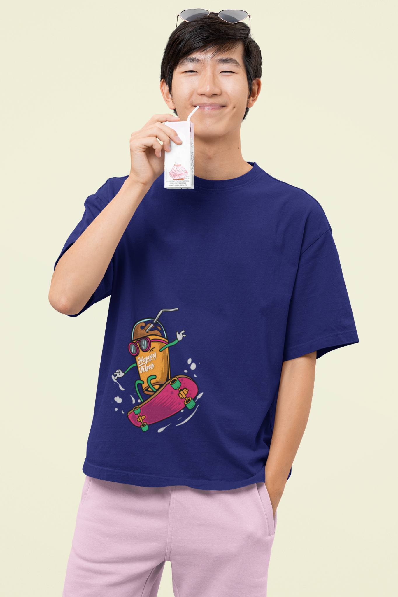 Sip & Slip - Oversized T-Shirt - Front Print